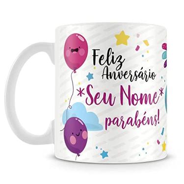 Imagem de Caneca Feliz Aniversário Mod.1 (Foto e Nome)