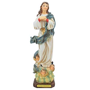 Imagem de Minas de Presentes - Nossa Senhora Da Conceição 29,5cm - Figura em Pé - Resina - Azul, Branco