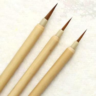 Imagem de XIALON 3 peças/conjunto de pincéis de caligrafia chinesa para pintura a óleo em aquarela escrita regular