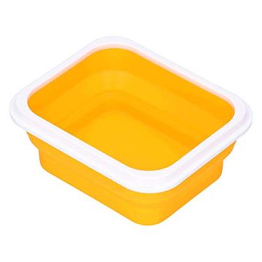 Imagem de Lancheira térmica, lancheira, 600 ml com colher de garfo para estudantes para escola para escritório para equipe (laranja)