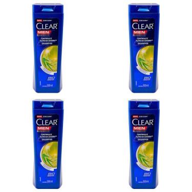 Imagem de Kit 4 Und Shampoo Clear Anticaspa Controle De Coceira 200ml
