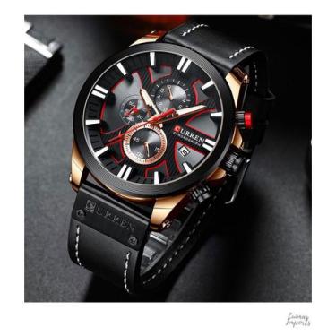Imagem de Relógio Masculino Luxo Curren 8346 - Com Estojo - Várias Cores