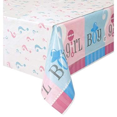 Imagem de Toalha de mesa de plástico Gender Reveal, 213 x 137 cm