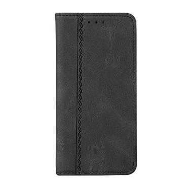 Imagem de Coldres para iPhone 14/14 Pro/14 Plus/14 Pro Max, capa de telefone flip de couro à prova de choque meninas slots femininos TPU suporte de crédito compatível, preto, 14 Pro Max 6,7 polegadas