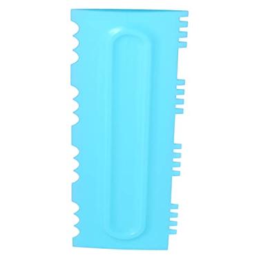 Imagem de Faça você mesmo raspador de creme glacê creme de manteiga raspador de borda de bolo pentes de padrão de bolo ferramenta de modelagem para cozinha doméstica padaria(1#)