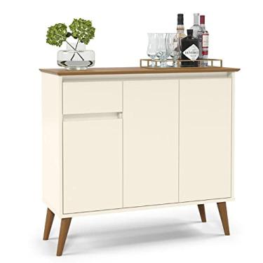 Imagem de Aparador Veneza 1 Gaveta Off White Freijó 31655 Ej Móveis