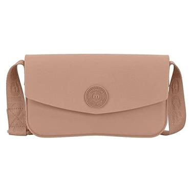 Imagem de Bolsa Moleca Fecho Botão Alça Transversal Nude Único