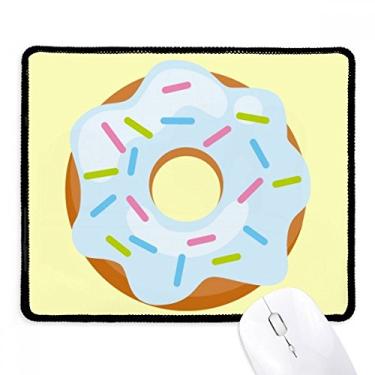 Imagem de Mousepad Blue Doughnut Sobremesa Sweet Food Tapete de borracha para jogos