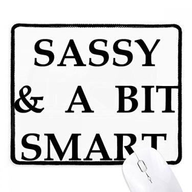 Imagem de Mousepad Classy Sassy Bit Smart Assy Design com bordas costuradas Tapete de borracha para jogos