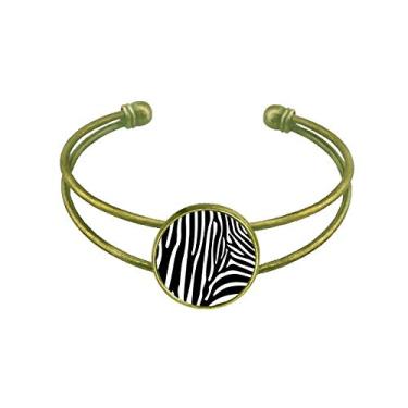 Imagem de Pinto Animal Art Grain Ilustration Pattern Bracelete Bracelete Retrô Aberto Joia