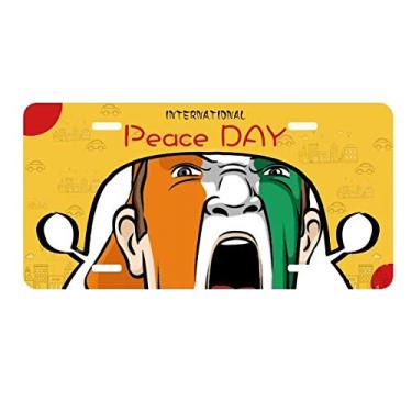 Imagem de DIYthinker Tampa de maquiagem Coate D'Ivoire placa etiqueta decoração de carro dia da paz