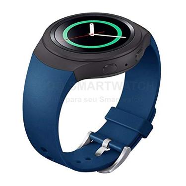 Imagem de Pulseira de Silicone Azul para Relógio Samsung Galaxy Gear S2 Sport