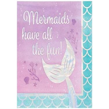 Imagem de Creative Converting, Pijama iridescente para almoço, divertido, 0,055 x 12,75 x 12,875 inc