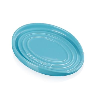 Imagem de Descanso para Colher Oval Azul Caribe Le Creuset