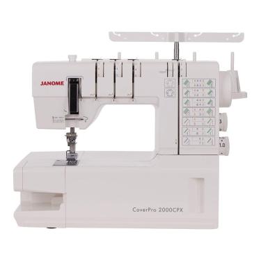 Imagem de Máquina de Costura Galoneira Janome 2000CPX, 3 agulhas, 4 linhas, Branca