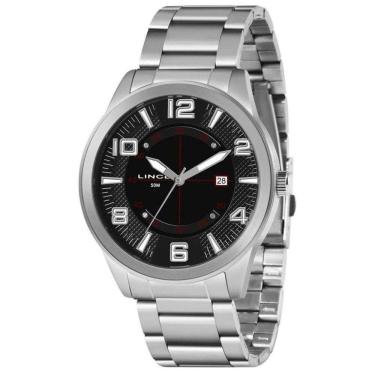 Imagem de Relógio LINCE masculino prata preto MRM4695L P2SX