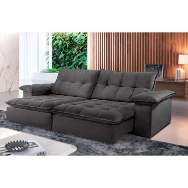 Imagem de Sofá Retrátil e Reclinável Atlanta 2,90m 05 Lugares Mola Ensacada TXR