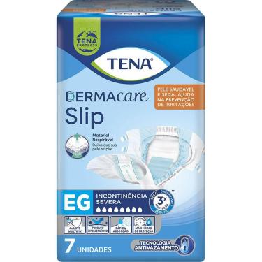Imagem de Fralda Geriátrica Tena Dermacare Slip Ultra EG com 7 unidades
