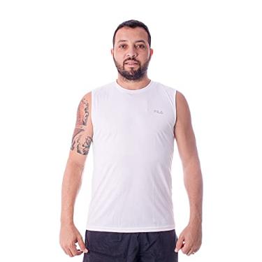 Imagem de Camiseta Sm Masc. Fila Basic Sports Branco/Prata