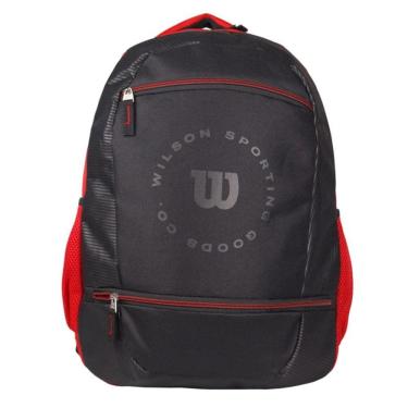 Imagem de Mochila Wilson Esportiva em Poliester Preta e Vermelha 65011067RE