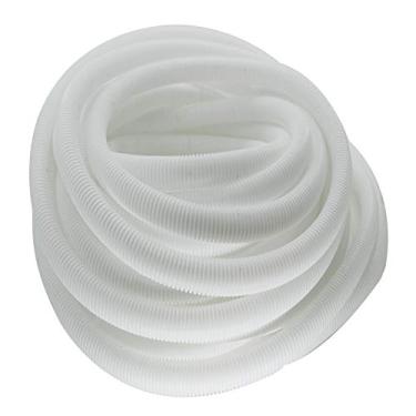 Imagem de Bettomshin 1 peça 200 m comprimento 0,91 polegadas ID tubo ondulado, conduíte de fio, tubo de fole flexível não dividido polipropileno polipropileno para lagoa líquido ar condicionado capa capa manga branca