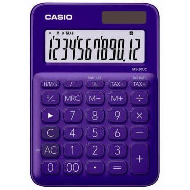 Imagem de Calculadora Casio Ms-20Uc-Pl (12 Digitos) - Roxo