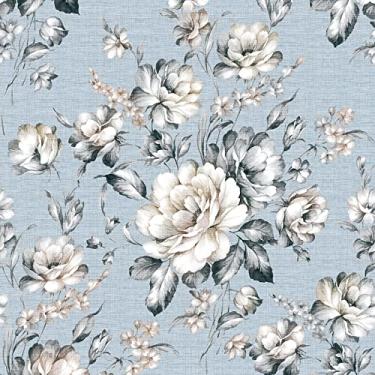Imagem de ReWallpaper Papel de parede floral azul de 44,5 cm x 7 m, papel de contato floral vintage pré-colado azul papel de parede para quarto, banheiro, parede de sala de estar, murais de parede autoadesivos