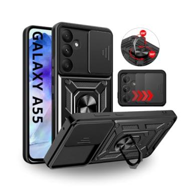 Imagem de Capa Capinha Armor Anti Impacto Ring Luxo Para Galaxy A55 (Tela 6.6) + Anel Giratorio + Proteção De Câmera - Proteção Militar