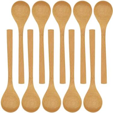 Imagem de Marca BambooMN – utensílios de jantar – Colher de jantar, colher de sopa, garfo, faca, colher de chá, esporão grosso – 10/30/100 peças, Soup Spoons, 8", 30