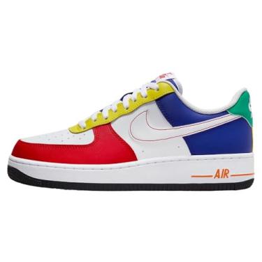 Imagem de Nike Tênis masculino Air Force 1 Low, Vermelho/amarelo/azul, 38