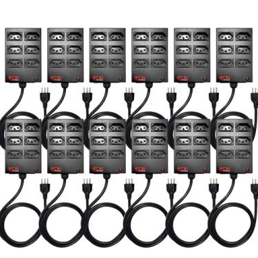 Imagem de Filtro De Linha 6 Tomadas Ferro Ultra Resistente Cabo PP (3x2,5mm) CBI / R6 (8, Tomadas e Plug 10A)