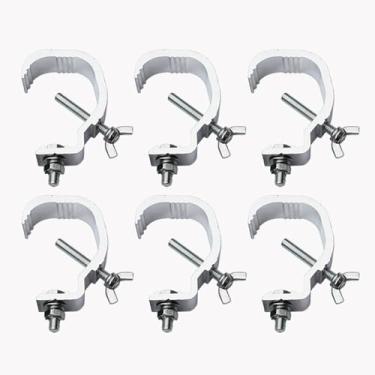 Imagem de YIJU 6x braçadeira de luz de palco o braçadeira de gancho de palco resistente para od 25-55mm, holofotes de palco, suporte de luz de braço de evento teatro