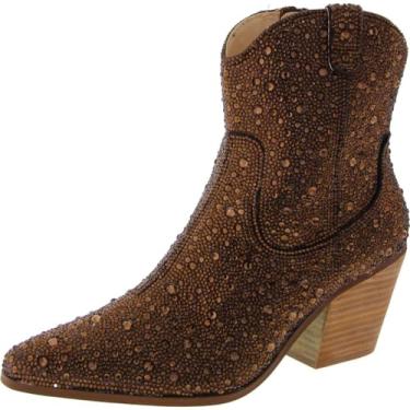 Imagem de Betsey Johnson Botas Diva Country Femininas, Marrom, 7