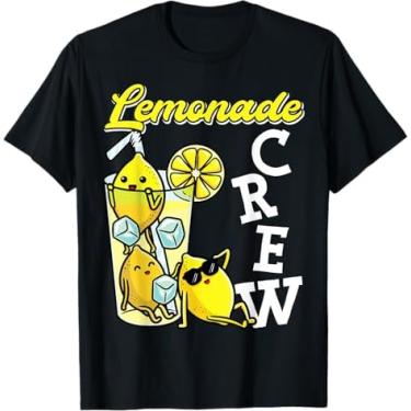 Imagem de Camiseta Lemonade Crew Kids Lemonade Squad Lemon Lover, Preto, 5G