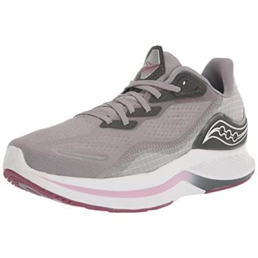 Imagem de Saucony Tênis de corrida feminino Core Endorphin Shift 2, liga/quartzo, 34, Liga/quartzo