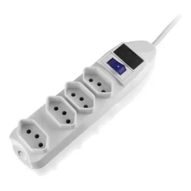 Imagem de Filtro De Linha Régua Extensão Elétrica Inova 10a 4 Tomadas