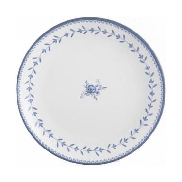 Imagem de Prato sobremesa blue garden flower p 21 cm tro home style, BRANCO