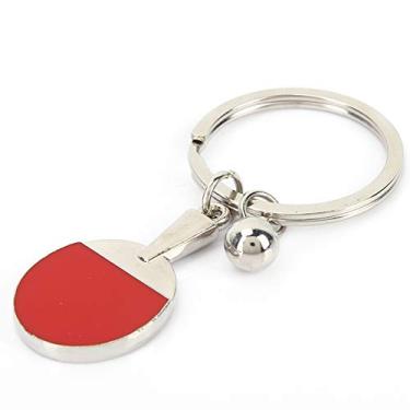 Imagem de Chaveiro de Liga de Bastão de Bola de Ping Pong, Chaveiro de Raquete de Tênis de Mesa, Presente de Lembrança