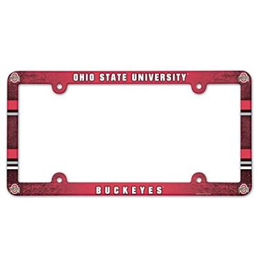 Imagem de Placa de licença NCAA com moldura colorida, Ohio State University