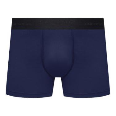 Imagem de Cueca Boxer Masculina em Microfibra Selene 11890, M, Azul marinho
