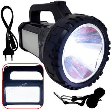 Imagem de Lanterna LED Farolete Holofote Turbo 20W Super Potente Recarregável DP