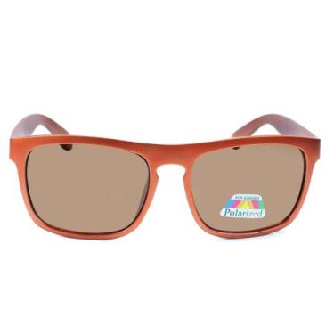 Imagem de Óculos Masculino De Sol Quadrado Lentes Polarizadas + Case Envio Imedi