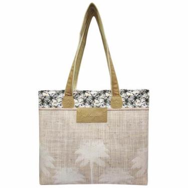 Imagem de Bolsa Feminina Tropical Coqueiros Palha Magicc Bolsas