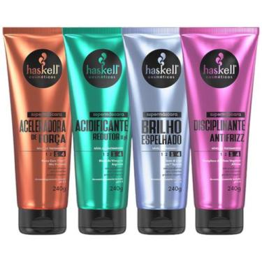 Imagem de Kit Supermáscara Cronograma Capilar Reparador 240g - Haskell