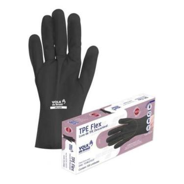 Imagem de Luva Descartável De Tpe Flex Volk - M Caixa c/100 unidades
