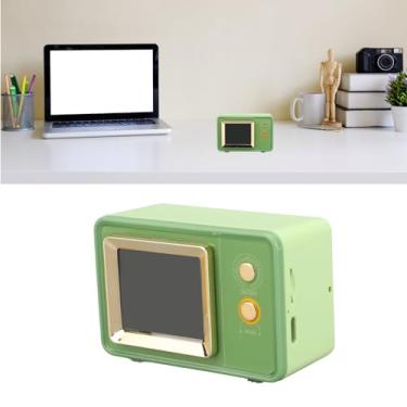 Imagem de Vintage Speaker, TV Em Forma de Moda Retro BT Speaker Com Screen Display & Crystal Clear Sound, Speaker Portátil Music Player Tempo para Uso Doméstico Ao Ar Livre (Verde)