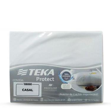 Imagem de Protetor de Colchão Protect Impermeável com Elástico 30cm Casal - TEKA