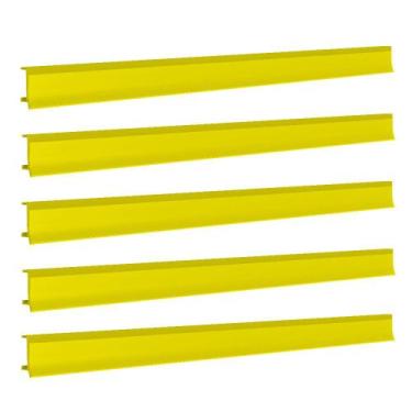 Imagem de Porta Etiqueta Bandeja Gondola Fit 90 Cm Amarelo Kit Com 15 - Amapá