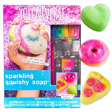 Imagem de Just My Style You*niverse Sparkling Squishy Soaps, at-Home STEM Kits for Kids Age 8 and Up, DIY Shape Soaps, Chemistry Activities for Birthday Parties, Sleepovers