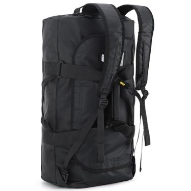 Imagem de Mochila Mier 60L resistente à água com alças para academia, esportes, viagens, preta, Preto, One_Size